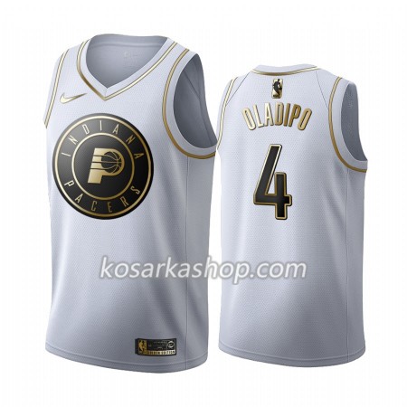 Dres Indiana Pacers Victor Oladipo 4 Nike 2019-20 Bijela Golden Edition Swingman